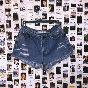 Vintage jean shorts 4